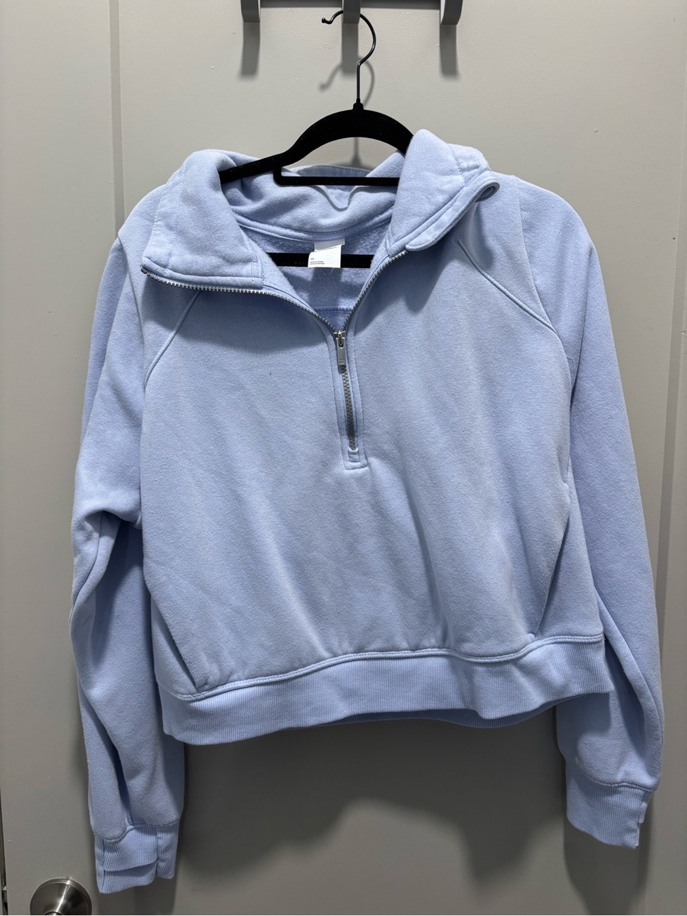 all in motion Light Blue Quarter-Zip Fleece Pullover